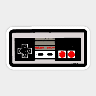 Vintage Game Controller Joystick Video Gamer 8Bit Sticker